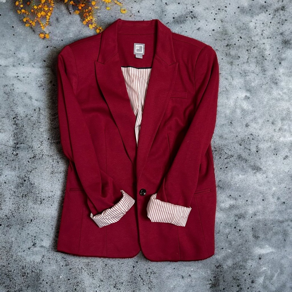 JCPenney Raspberry Blazer Jacket | Size L |